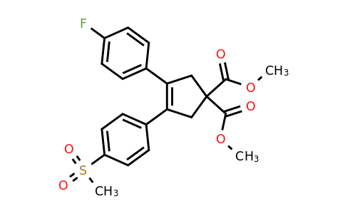 159429-83-1 | Dimethyl 3-(4-fluorophenyl)-4-(4-(methylsulfonyl)phenyl)cyclopent-3-ene-1,1-dicarboxylate