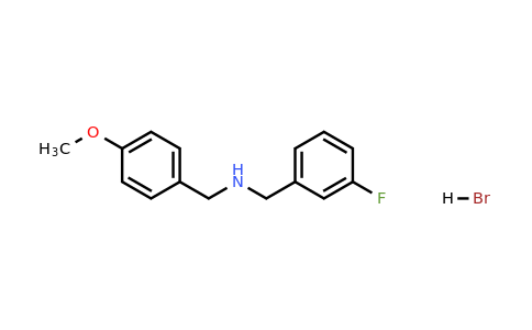 1609409-49-5 | N-(3-Fluorobenzyl)-1-(4-methoxyphenyl)methanamine hydrobromide