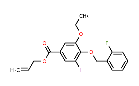 1706439-35-1 | Allyl 3-ethoxy-4-((2-fluorobenzyl)oxy)-5-iodobenzoate