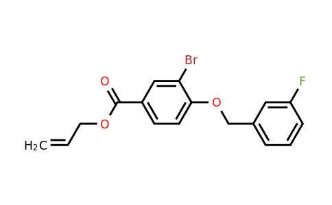 1706453-33-9 | Allyl 3-bromo-4-((3-fluorobenzyl)oxy)benzoate