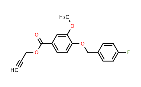 1706457-27-3 | Prop-2-yn-1-yl 4-((4-fluorobenzyl)oxy)-3-methoxybenzoate