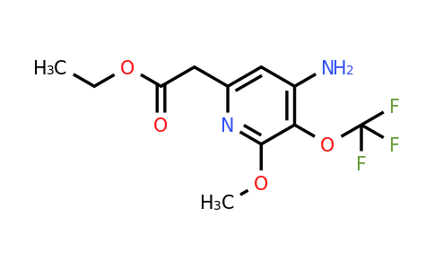 1803629-56-2 | Ethyl 4-amino-2-methoxy-3-(trifluoromethoxy)pyridine-6-acetate