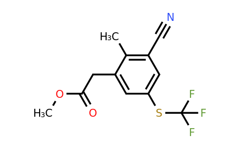 1803763-83-8 | Methyl 3-cyano-2-methyl-5-(trifluoromethylthio)phenylacetate