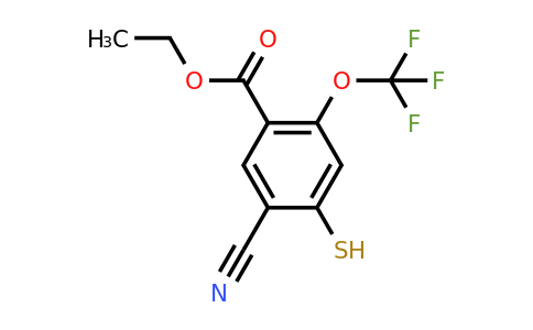 1803784-87-3 | Ethyl 5-cyano-4-mercapto-2-(trifluoromethoxy)benzoate