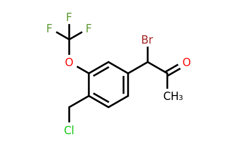 1803886-49-8 | 1-Bromo-1-(4-(chloromethyl)-3-(trifluoromethoxy)phenyl)propan-2-one