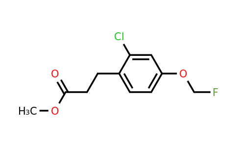 1804073-27-5 | Methyl 3-(2-chloro-4-(fluoromethoxy)phenyl)propanoate