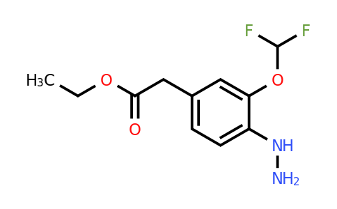 1804166-06-0 | Ethyl 3-(difluoromethoxy)-4-hydrazinylphenylacetate