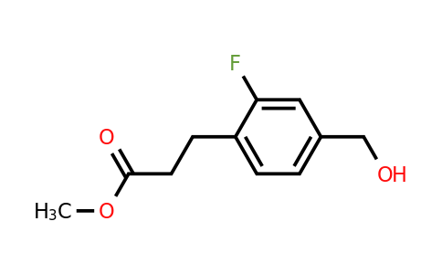 1804173-93-0 | Methyl 3-(2-fluoro-4-(hydroxymethyl)phenyl)propanoate