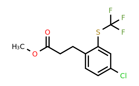 1804275-16-8 | Methyl 3-(4-chloro-2-(trifluoromethylthio)phenyl)propanoate