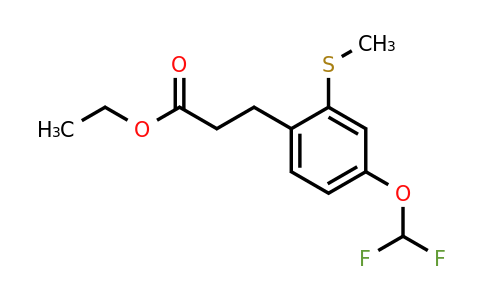 1804278-29-2 | Ethyl 3-(4-(difluoromethoxy)-2-(methylthio)phenyl)propanoate