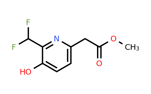 1804486-51-8 | Methyl 2-(difluoromethyl)-3-hydroxypyridine-6-acetate