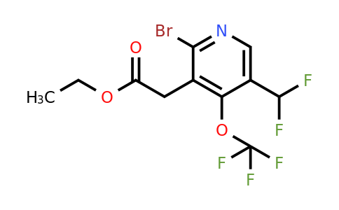 1804551-14-1 | Ethyl 2-bromo-5-(difluoromethyl)-4-(trifluoromethoxy)pyridine-3-acetate