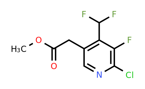 1804667-60-4 | Methyl 2-chloro-4-(difluoromethyl)-3-fluoropyridine-5-acetate