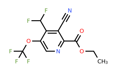 1804739-85-2 | Ethyl 3-cyano-4-(difluoromethyl)-5-(trifluoromethoxy)pyridine-2-carboxylate