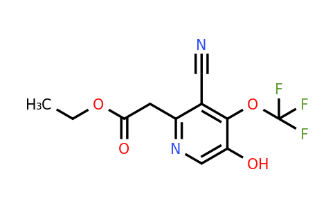 1804775-39-0 | Ethyl 3-cyano-5-hydroxy-4-(trifluoromethoxy)pyridine-2-acetate