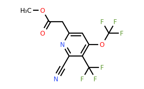 1804814-34-3 | Methyl 2-cyano-4-(trifluoromethoxy)-3-(trifluoromethyl)pyridine-6-acetate