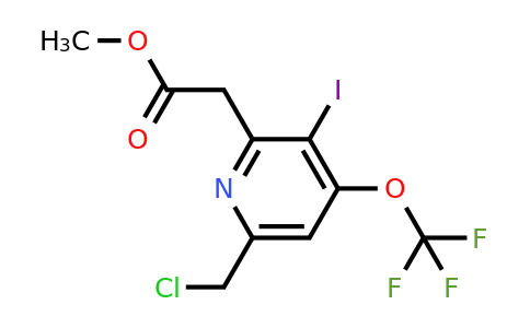 1804866-29-2 | Methyl 6-(chloromethyl)-3-iodo-4-(trifluoromethoxy)pyridine-2-acetate