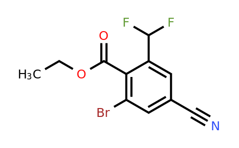 1805018-89-6 | Ethyl 2-bromo-4-cyano-6-(difluoromethyl)benzoate