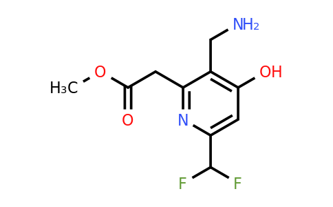 1805086-97-8 | Methyl 3-(aminomethyl)-6-(difluoromethyl)-4-hydroxypyridine-2-acetate