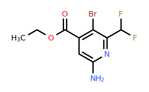 1805091-49-9 | Ethyl 6-amino-3-bromo-2-(difluoromethyl)pyridine-4-carboxylate