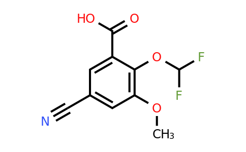 1805137-75-0 | 5-Cyano-2-difluoromethoxy-3-methoxybenzoic acid