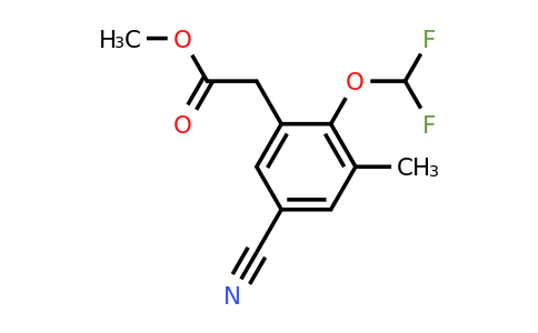 1805139-59-6 | Methyl 5-cyano-2-difluoromethoxy-3-methylphenylacetate