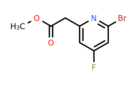 1805179-79-6 | Methyl 2-bromo-4-fluoropyridine-6-acetate