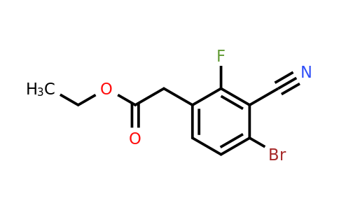 1805188-59-3 | Ethyl 4-bromo-3-cyano-2-fluorophenylacetate