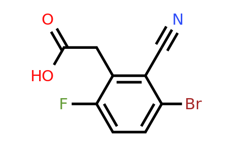 1805246-34-7 | 3-Bromo-2-cyano-6-fluorophenylacetic acid