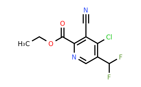 1805260-81-4 | Ethyl 4-chloro-3-cyano-5-(difluoromethyl)pyridine-2-carboxylate