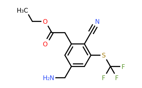 1805273-31-7 | Ethyl 5-aminomethyl-2-cyano-3-(trifluoromethylthio)phenylacetate