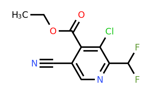 1805361-80-1 | Ethyl 3-chloro-5-cyano-2-(difluoromethyl)pyridine-4-carboxylate