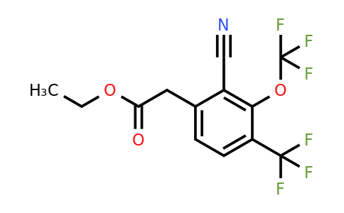 1805458-39-2 | Ethyl 2-cyano-3-trifluoromethoxy-4-(trifluoromethyl)phenylacetate