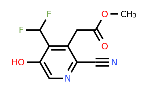 1805488-38-3 | Methyl 2-cyano-4-(difluoromethyl)-5-hydroxypyridine-3-acetate