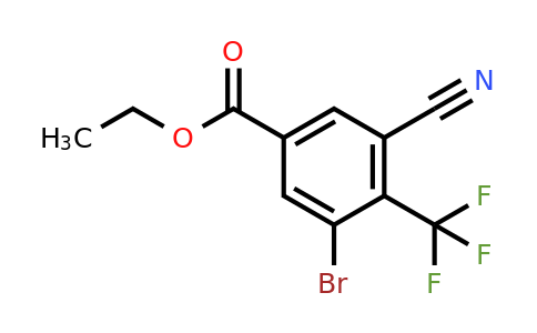 1805500-29-1 | Ethyl 3-bromo-5-cyano-4-(trifluoromethyl)benzoate