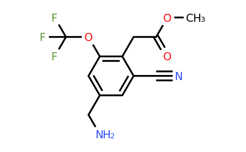 1805586-66-6 | Methyl 4-aminomethyl-2-cyano-6-(trifluoromethoxy)phenylacetate