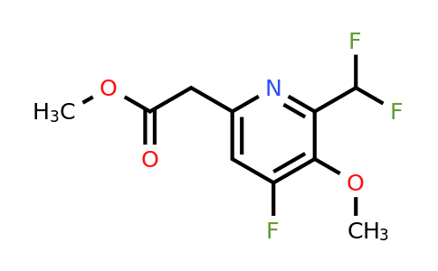 1805605-35-9 | Methyl 2-(difluoromethyl)-4-fluoro-3-methoxypyridine-6-acetate