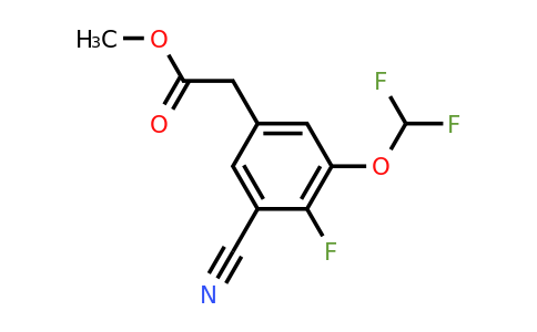 1805664-72-5 | Methyl 3-cyano-5-difluoromethoxy-4-fluorophenylacetate