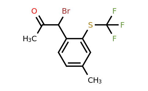 1805696-75-6 | 4-(1-Bromo-2-oxopropyl)-3-(trifluoromethylthio)toluene