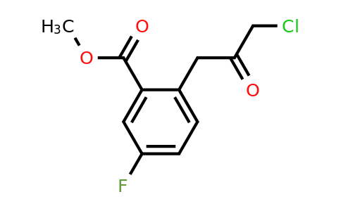 1805897-16-8 | Methyl 2-(3-chloro-2-oxopropyl)-5-fluorobenzoate