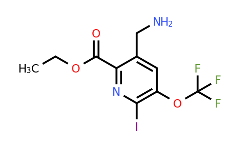 1806136-46-8 | Ethyl 5-(aminomethyl)-2-iodo-3-(trifluoromethoxy)pyridine-6-carboxylate