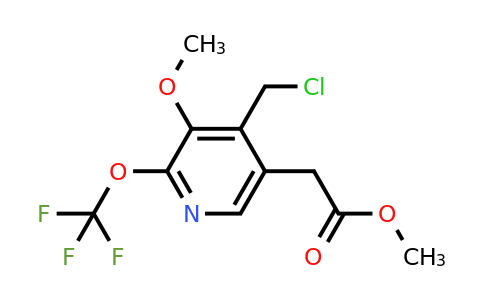 1806155-73-6 | Methyl 4-(chloromethyl)-3-methoxy-2-(trifluoromethoxy)pyridine-5-acetate