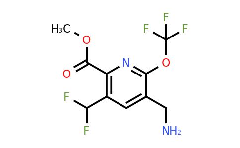 1806189-41-2 | Methyl 3-(aminomethyl)-5-(difluoromethyl)-2-(trifluoromethoxy)pyridine-6-carboxylate