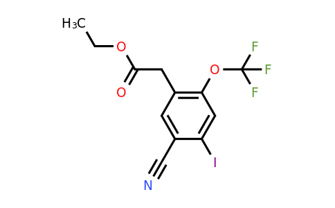 1806272-76-3 | Ethyl 5-cyano-4-iodo-2-(trifluoromethoxy)phenylacetate