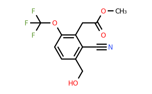 1806275-66-0 | Methyl 2-cyano-3-hydroxymethyl-6-(trifluoromethoxy)phenylacetate