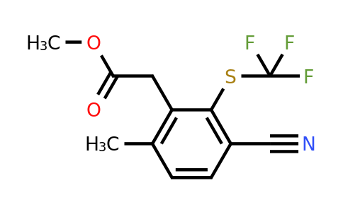 1806276-34-5 | Methyl 3-cyano-6-methyl-2-(trifluoromethylthio)phenylacetate