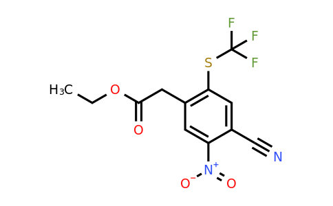 1806324-50-4 | Ethyl 4-cyano-5-nitro-2-(trifluoromethylthio)phenylacetate