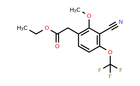 1806326-82-8 | Ethyl 3-cyano-2-methoxy-4-(trifluoromethoxy)phenylacetate