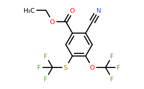 1806327-44-5 | Ethyl 2-cyano-4-trifluoromethoxy-5-(trifluoromethylthio)benzoate