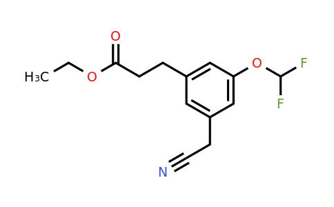 1806390-61-3 | Ethyl 3-(3-(cyanomethyl)-5-(difluoromethoxy)phenyl)propanoate